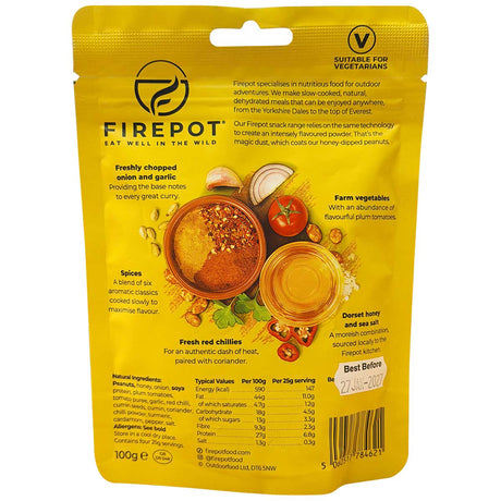 product information for firepot curry peanuts