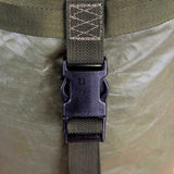 quick release buckles on british army olive compression sack