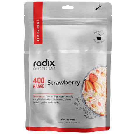 radix nutrition dehydrated meal strawberry breakfast 400 kcal