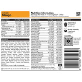 radix mango breakfast 800kcal ingredients information
