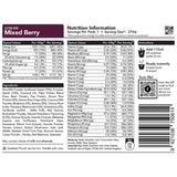 radix mixed berry breakfast 800kcal ingredients information
