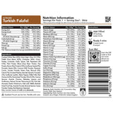 radix turkish falafel meal 800kcal ingredients information