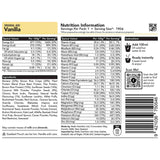 radix vanilla breakfast 400kcal ingredients information