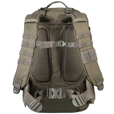 ranger green highlander 45l v2 harrier full clamshell pack with airmesh back