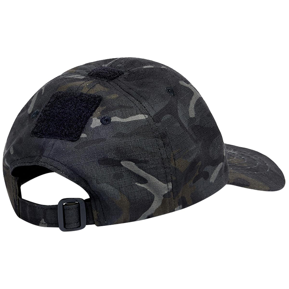 rear adjusment of kombat black btp camo operators cap
