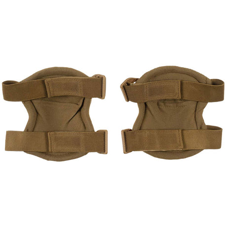 rear adjustable straps of coyote mfh defence knee pads