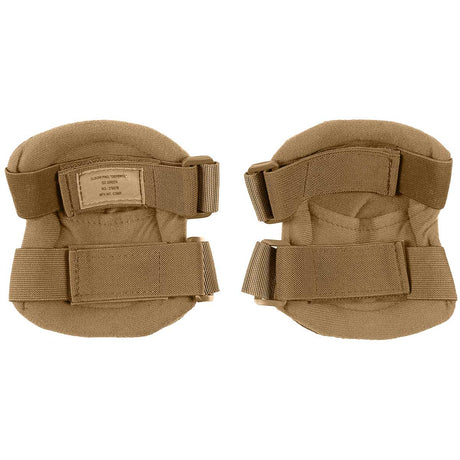 rear adjustable straps on coyote mfh defence elbow pads