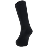 rear angle of black highlander waterproof socks