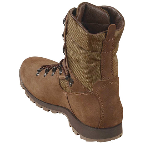 rear angle view of altberg sf mk3 desert tabbing brown boots