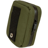 rear belt loop of highlander olive military first aid mini pack
