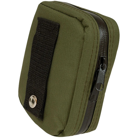 rear belt loop of highlander olive military first aid mini pack