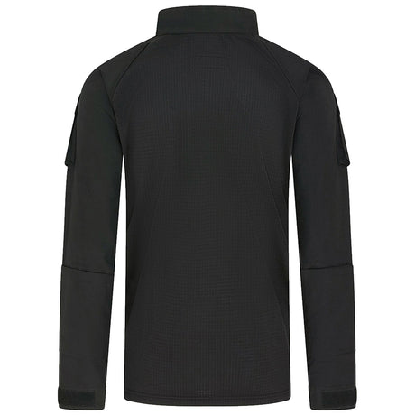 rear of black kombat ubacs shirt