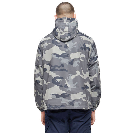 rear of brandit gray camo summer windbreaker