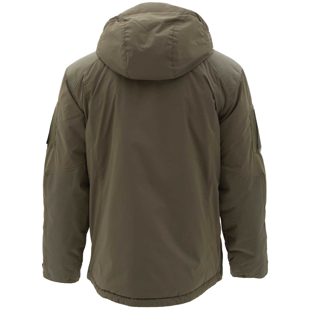 rear of carinthia mig 5.0 olive jacket