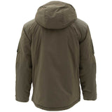rear of carinthia mig 5.0 olive jacket