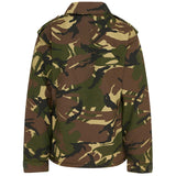 rear of dpm camouflage kombat kids combat jacket