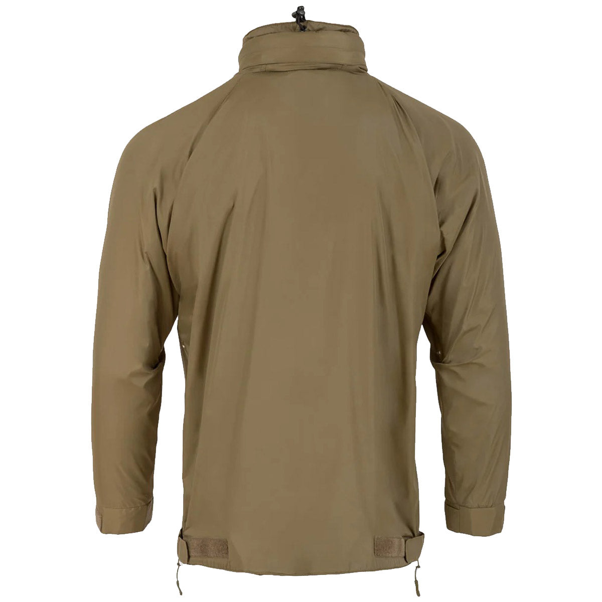 rear of highlander olive halo tactical smock jacket