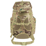 rear of hmtc camo highlander forces 33l rucksack