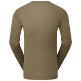 rear of keela merino ranger green base layer crew top