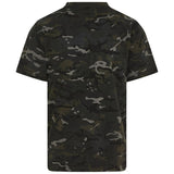 rear of kombat black btp camo tshirt