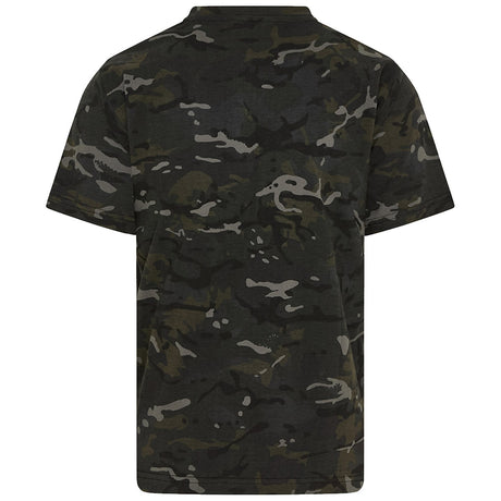 rear of kombat black btp camo tshirt