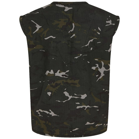 rear of kombat kids black btp camo tactical vest