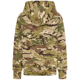 rear of kombat kids hoodies btp camo with hood down