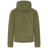 rear of kombat olive green tactical recon hoodie
