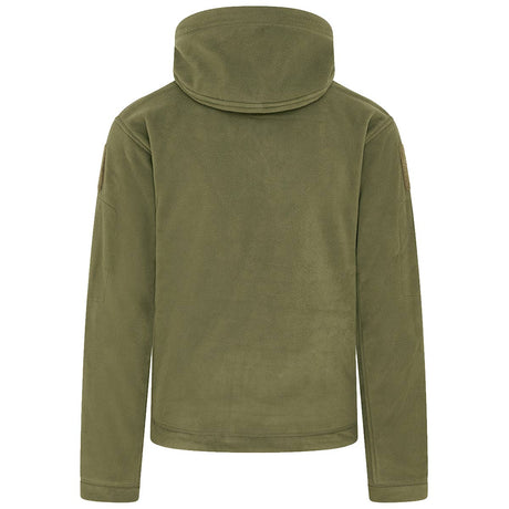 rear of kombat olive green tactical recon hoodie