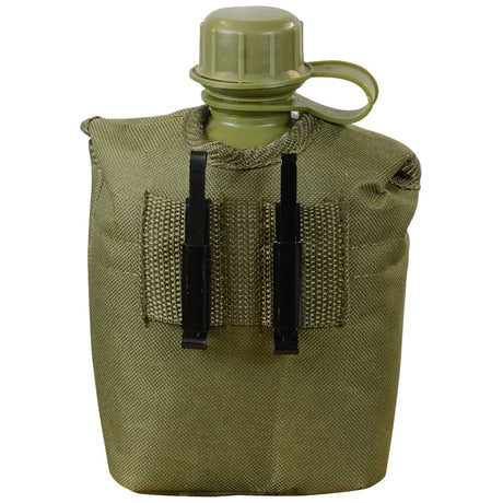 rear of olive green highlander patrol water bottle