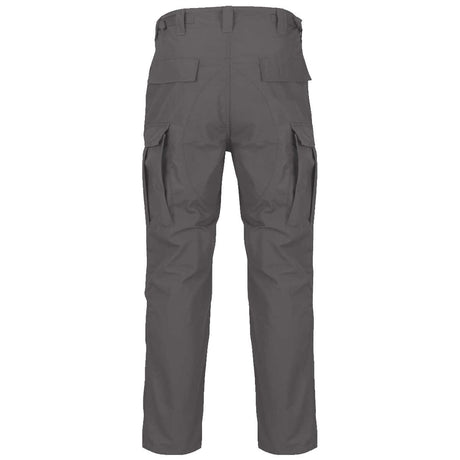 rear of shadow grey helikon bdu mk2 trousers with reinforced seat