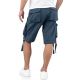 rear-of surplus rv airborne vintage navy blue shorts
