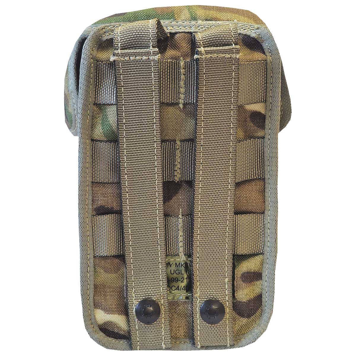 rear of used osprey ugl 8 round molle iva pouch