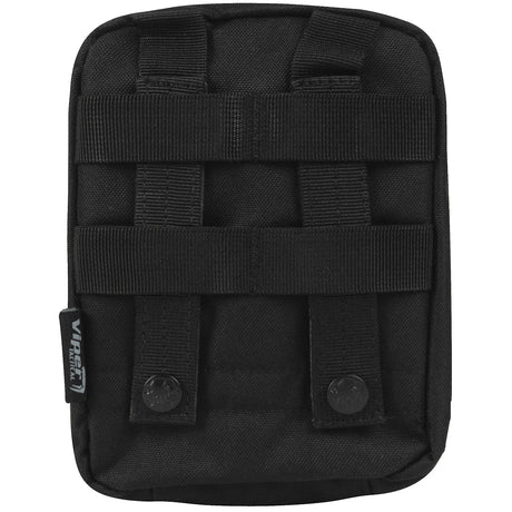 rear straps on viper lazer black camo medium molle utility pouch