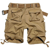 rear view brandit savage vintage shorts beige