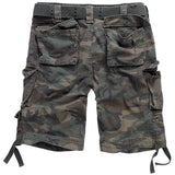 rear view brandit savage vintage shorts woodland camo