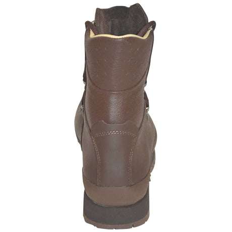 rear view of altberg mod brown military ops boots