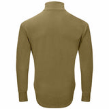 rear view of army thermal olive fleece