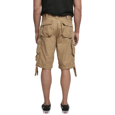 rear view of beige brandit savage vintage shorts
