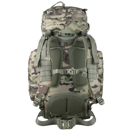 rear view of highlander forces elite pack 44l hmtc camo