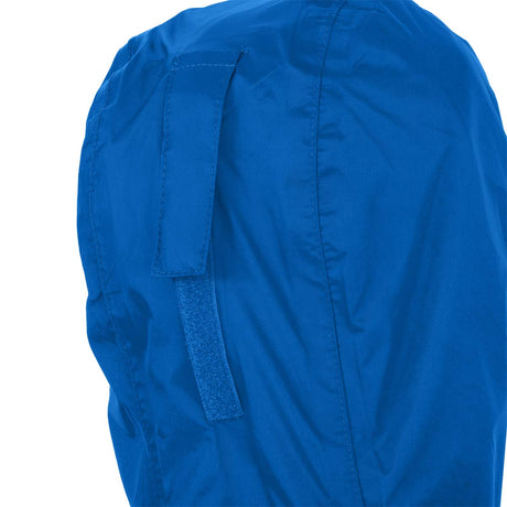 rear view of hood with velcro on stow and go
