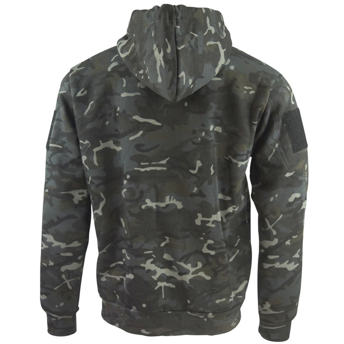 トップス MAZZ black/green camo zipped hoodie BadRhino Big & Tall Dark Green Camo Print Zip Through Hoodie