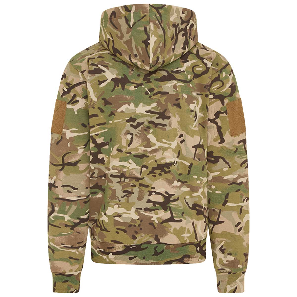 rear view of kombat spec ops zip up btp camo hoodie
