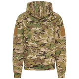rear view of kombat spec ops zip up btp camo hoodie