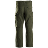 rear view of olive green stoirm tactical trousers