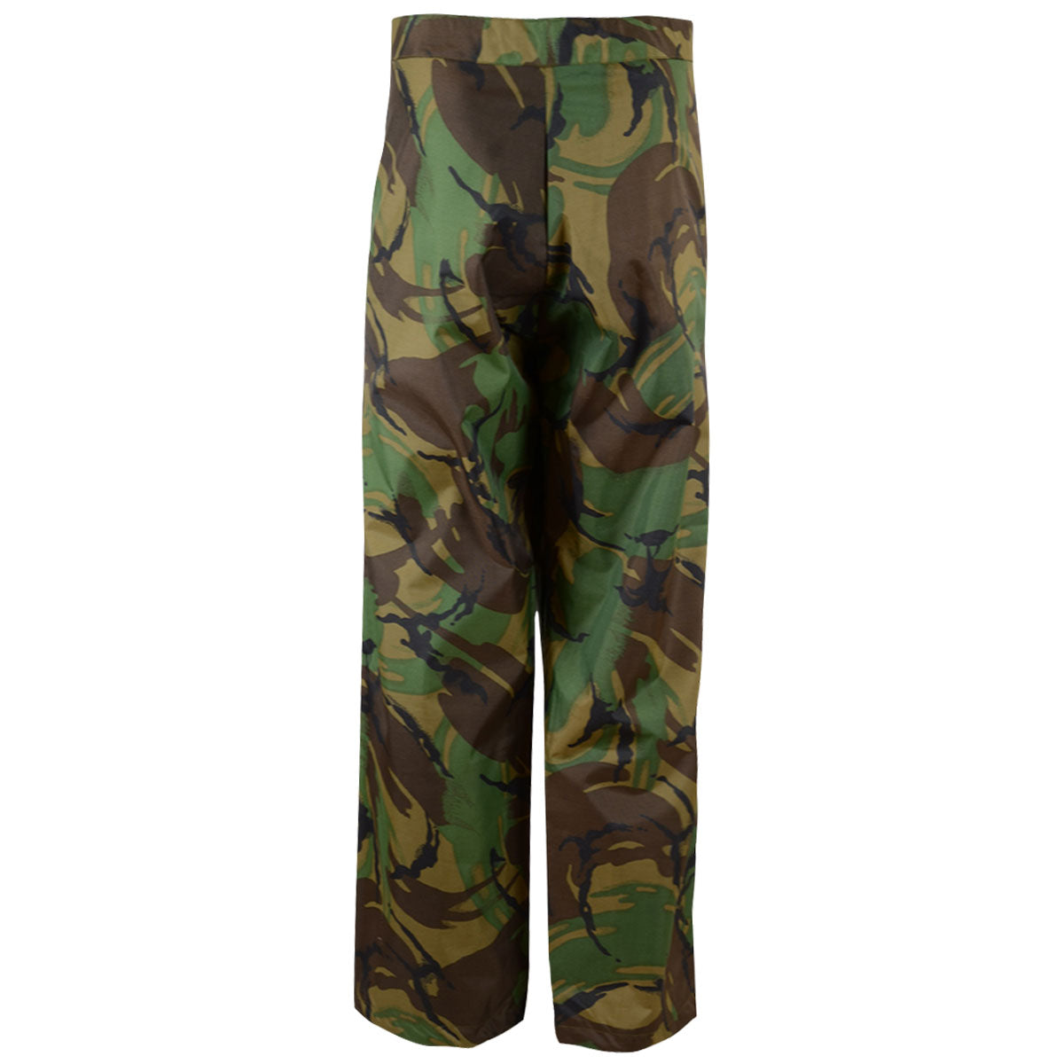 rear view british army pvc waterproof trousers dpm camo