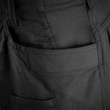 reinforced hip pocket on tactical grey stoirm trousers