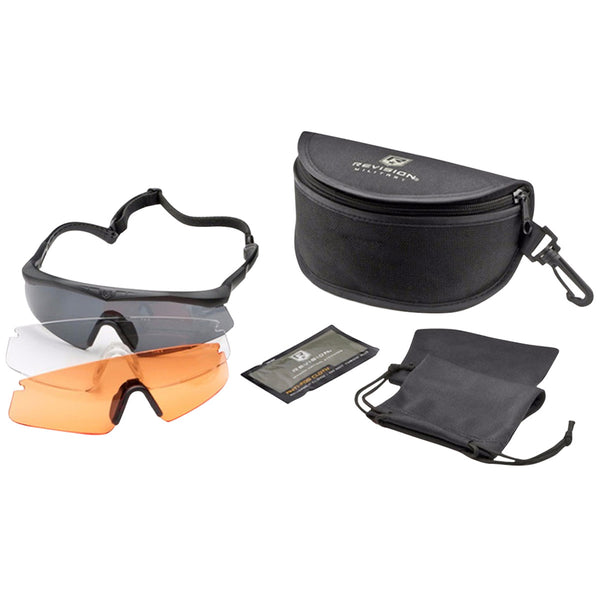 Revision Sawfly Ballistic Glasses Kit - Smoke + Vermillion +