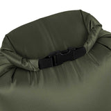 roll top closure of olive highlander puff sack inflation drybag 20l