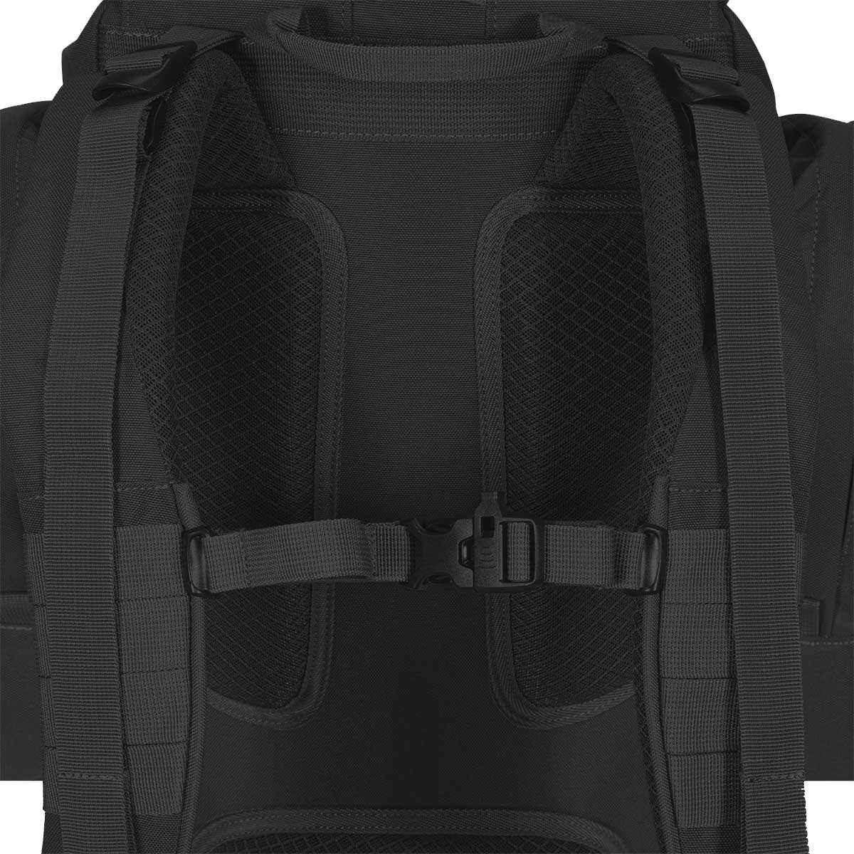 shoulder straps on black 44l highlander forces elite pack